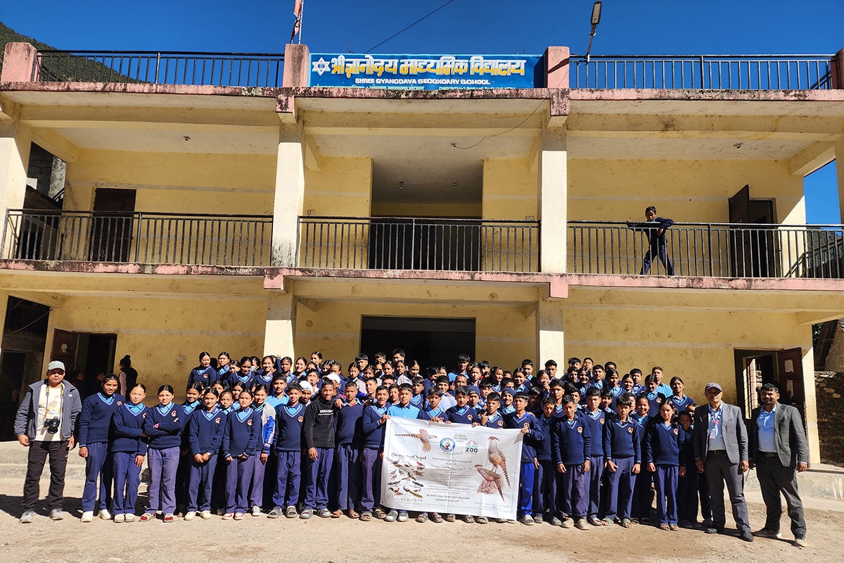Bird Conservation Awareness Program at Gyanodaya Secondary School, Bobang, Baglung (November 10–11, 2025)