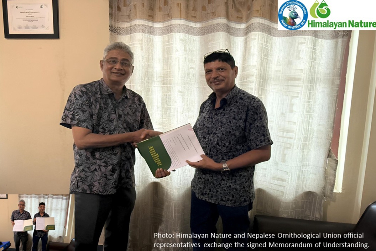 Himalayan Nature and Nepalese Ornithological Union signed Memorandum of Understanding